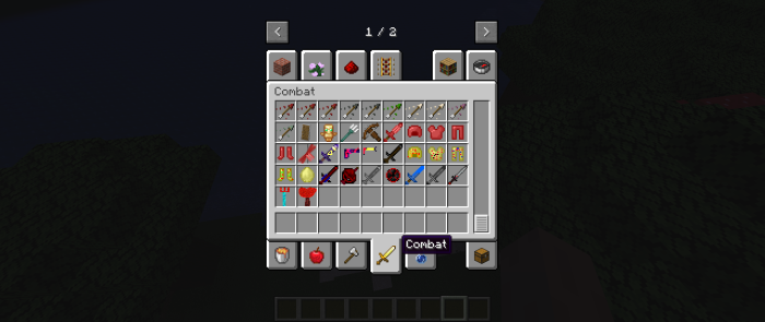 Player in the combat tab