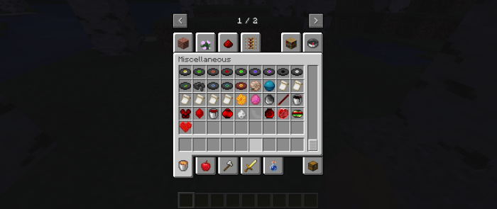 Player in the miscellaneous tab